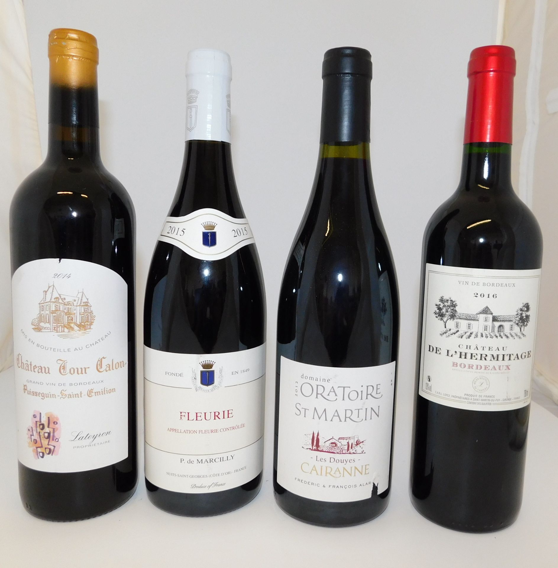 30 Bottles to Include 12 Chateau Tour Talon Pisseguin-Saint-Emilion, 750ml, 6 P.de Marcilly Fleurie,