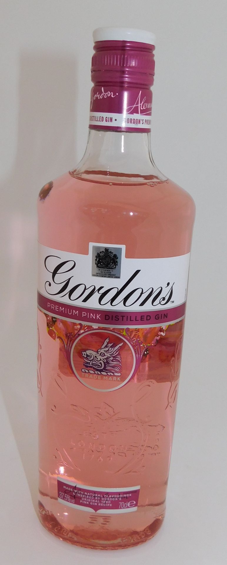 9 Bottles of Gordon’s Premium Pink Distilled Gin, 70cl (Located Stockport – See General Notes for