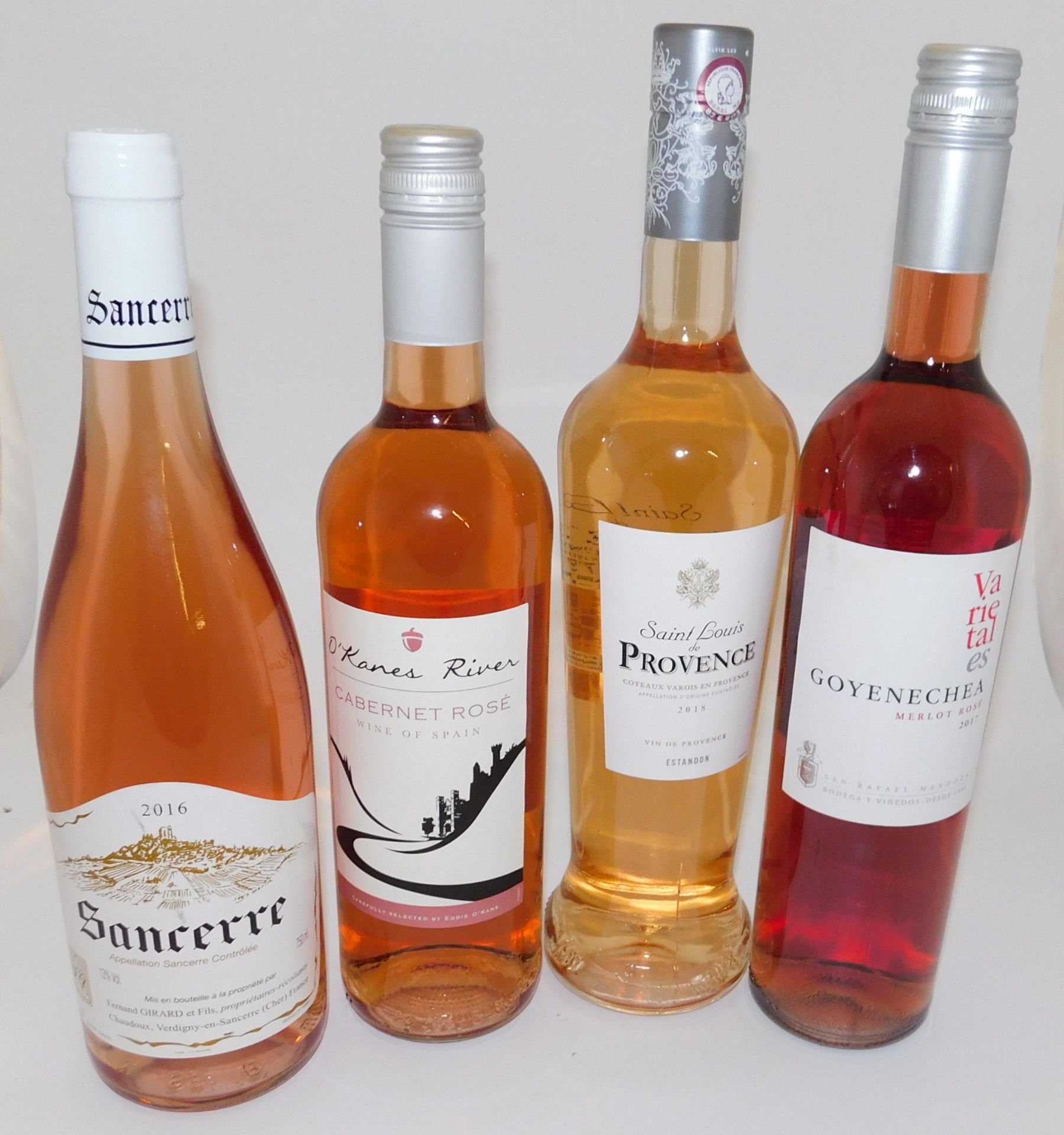 18 Bottles to include 5 O’Canes River Cabernet Rose, 750ml, 4 Estandon Saint Louis de Provence Rose,
