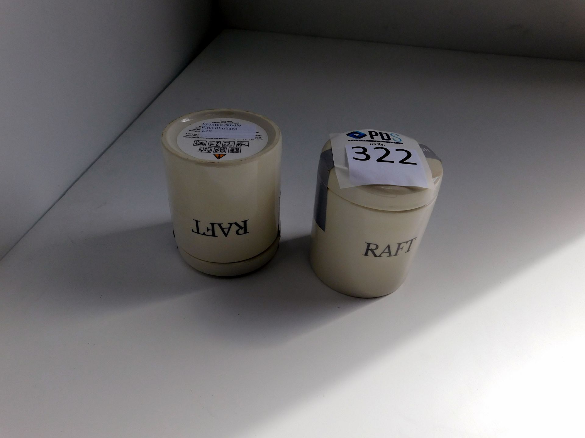 Twelve Raft Scented Candles (Located Brentwood, See General Notes for More Details)