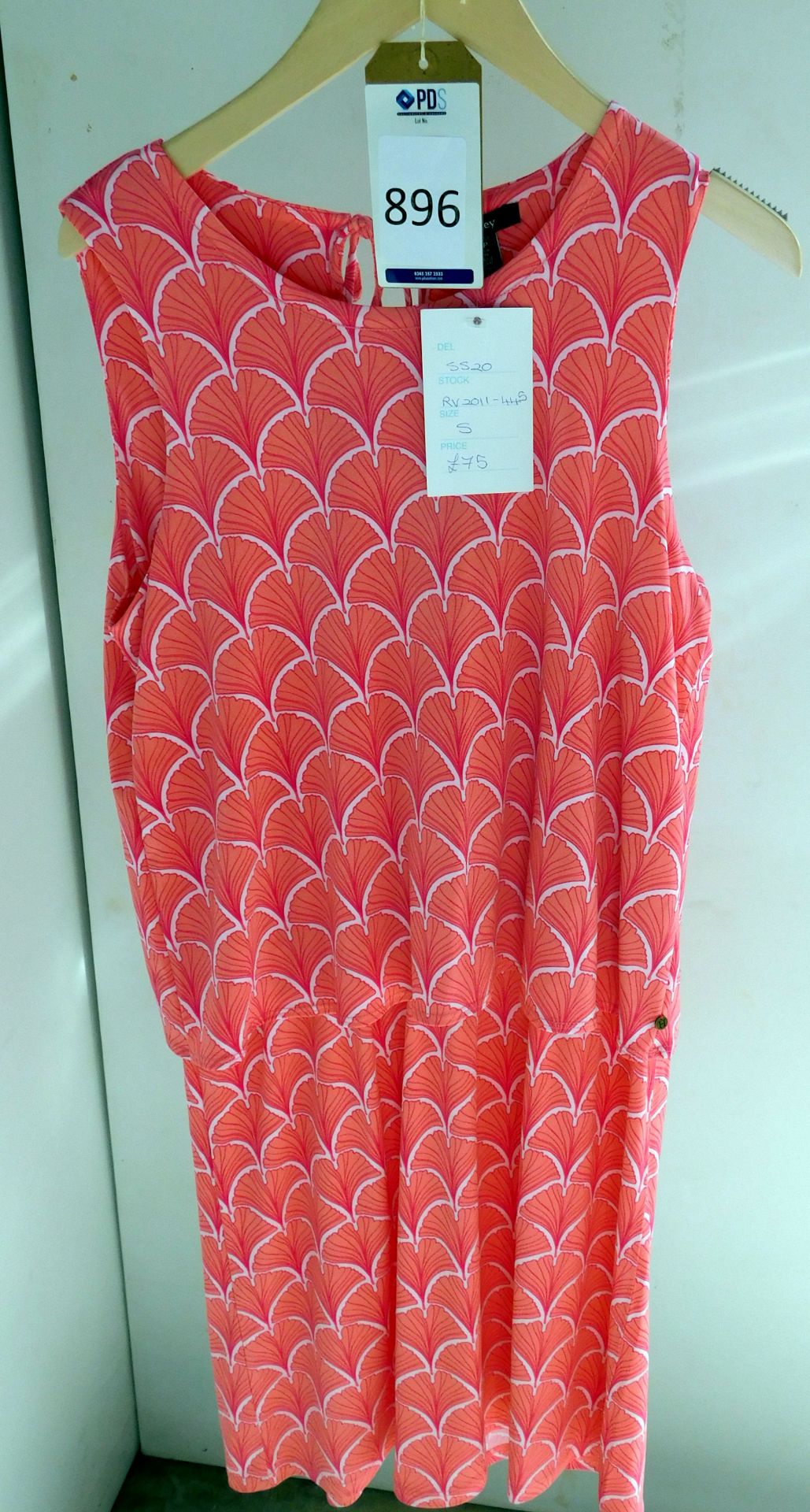 Hatley Roberta Dress, Style: S20DSL1283, Shade: Coral Fans, Size XS (Located Brentwood, See