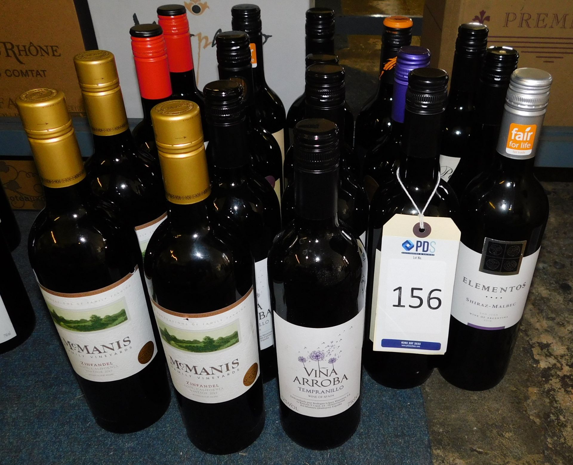 18 Bottles Red Wine, Various (Located Stockport – See General Notes for More Details)