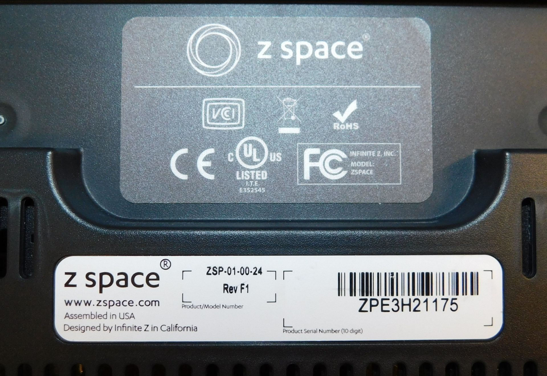 Z Space Infinite Z ZSP-01-00-24 Holographic Display with Flight Case (Located Manchester – See - Image 2 of 4