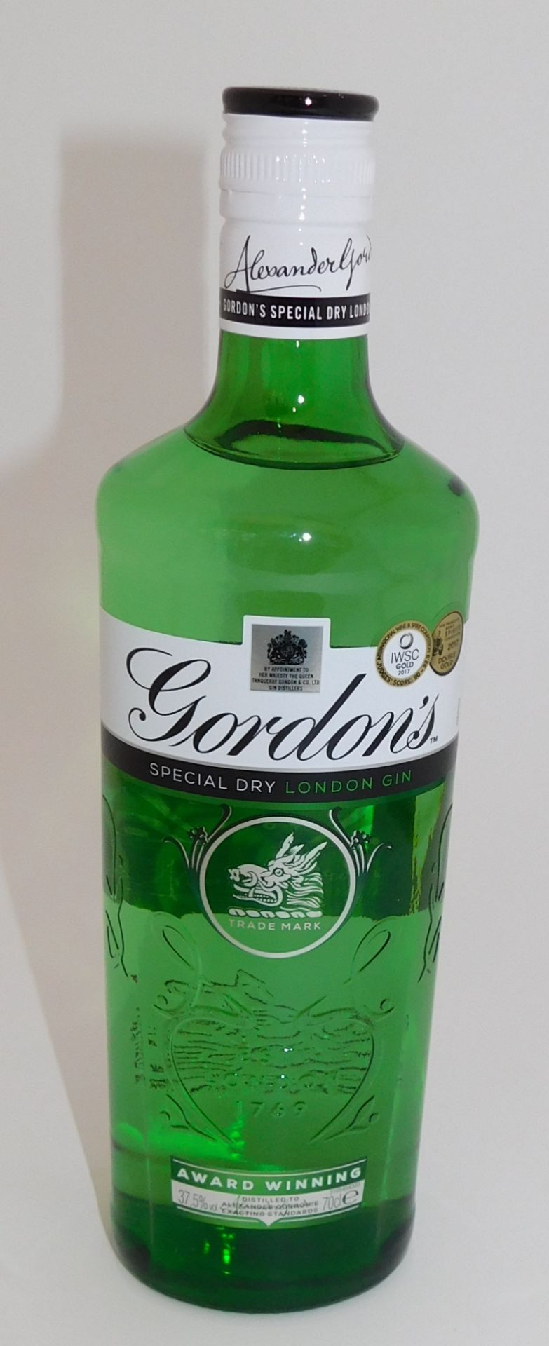 12 Bottles of Gordon’s London Dry Gin, 70cl (Located Stockport – See General Notes for More