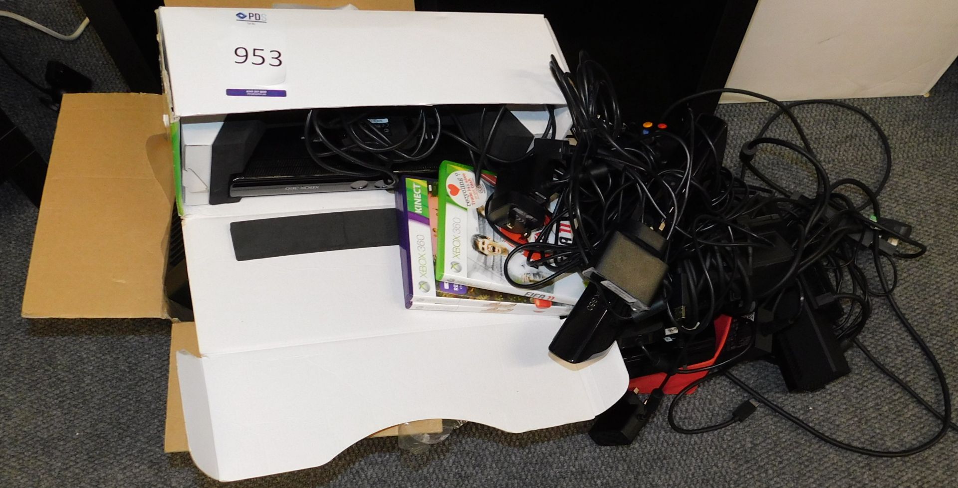 Xbox & Quantity of Assorted Games & Xbox Kinect Cameras (Located Manchester – See General Notes