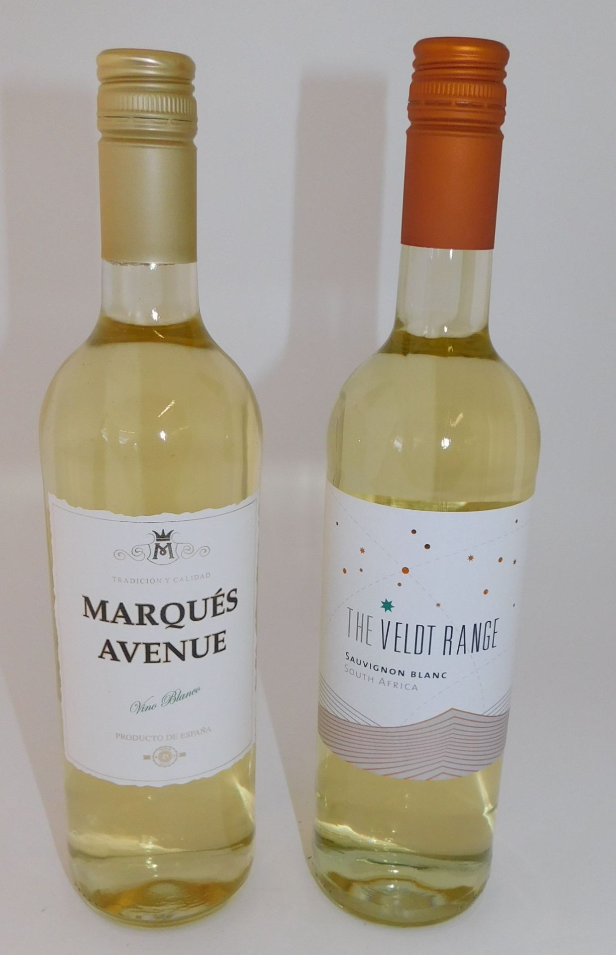 24 Bottles to include 12 Marques Avenue Vino Blanco, 750lm, 12 Veldt Range Sauvignon Blanc, 75cl (