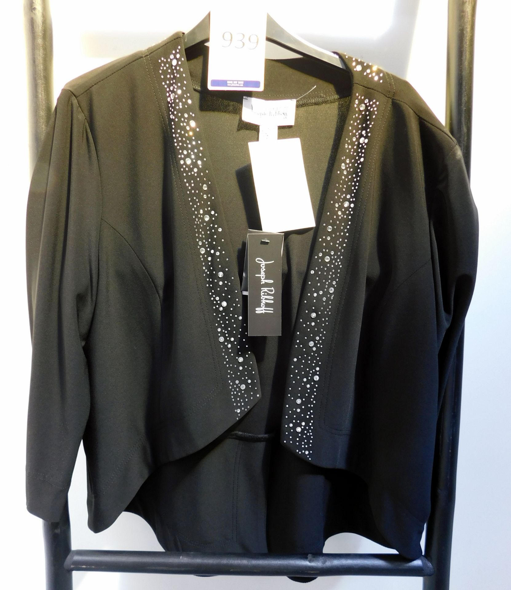 Joseph Ribkoff Jacket, Style: 184175, Shade: Black, Size 16 (Located Brentwood, See General Notes