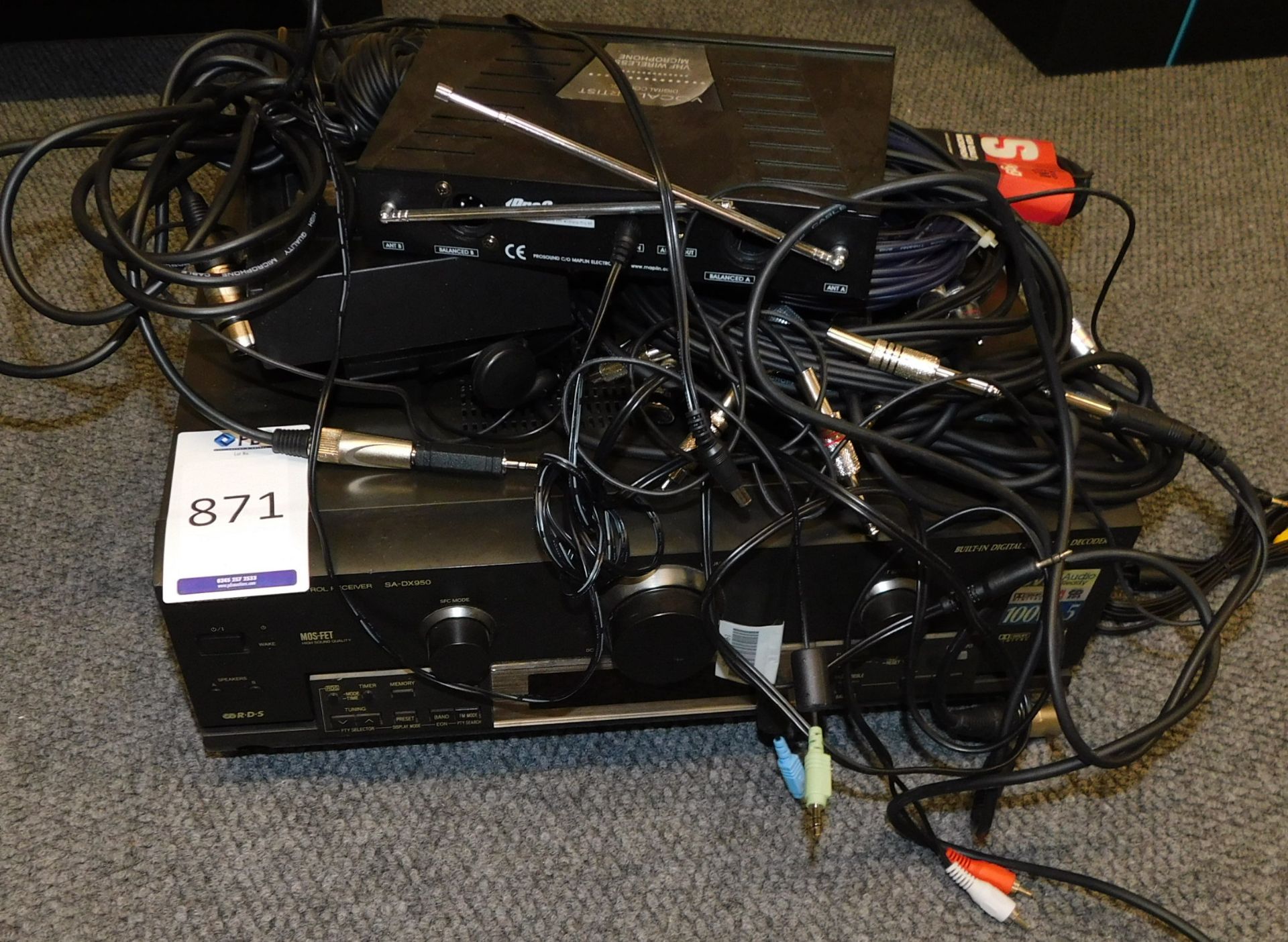 Technics SA-DX950 AV Control Receiver & Quantity of Cables (Located Manchester – See General Notes - Image 2 of 2