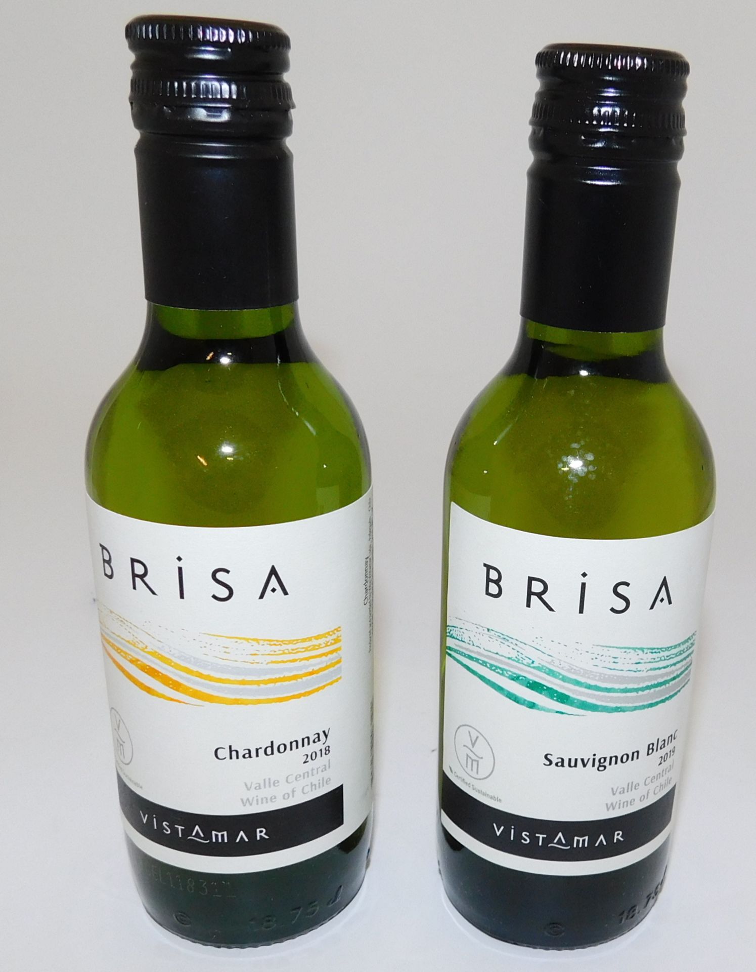 48 Bottles Vistamar Brisa Sauvignon Blanc, 187m and 24 Bottles Vistamar Brisa Chardonnay, 187ml (