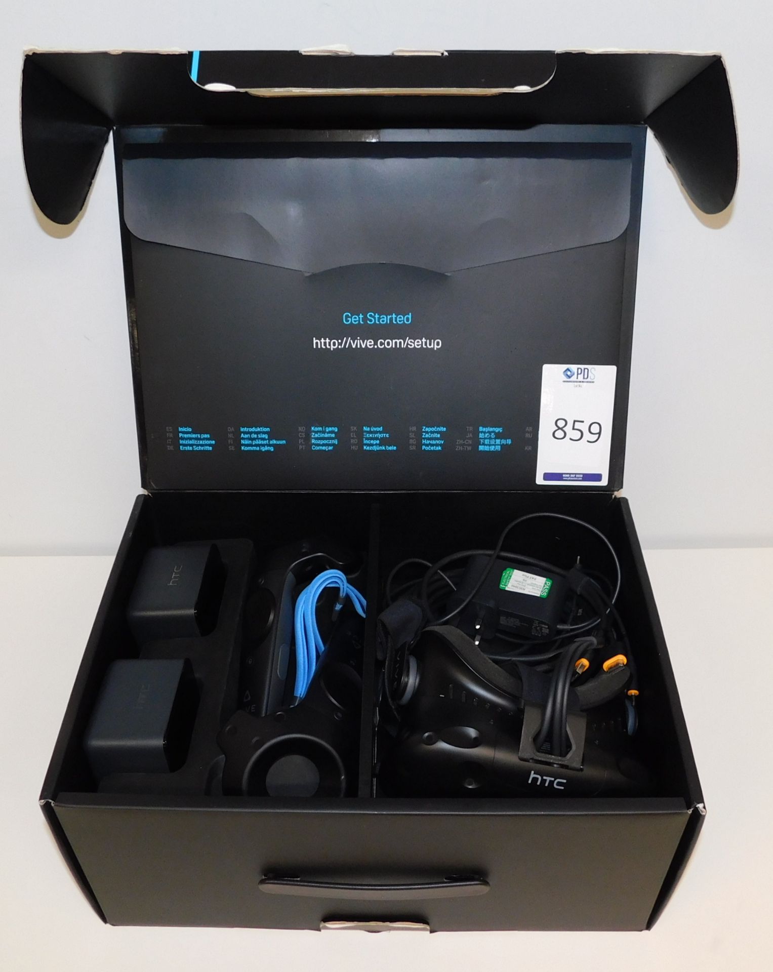 HTC Vive VR Headset with Pair of Controllers & Pair of Receivers (Located Manchester – See General - Image 2 of 2