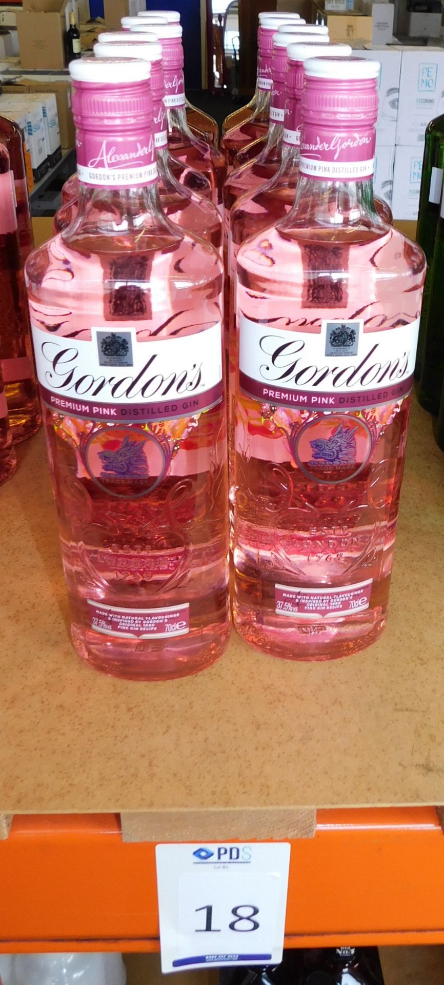 12 Bottles of Gordon’s Premium Pink Distilled Gin, 70cl (Located Stockport – See General Notes for - Image 2 of 2