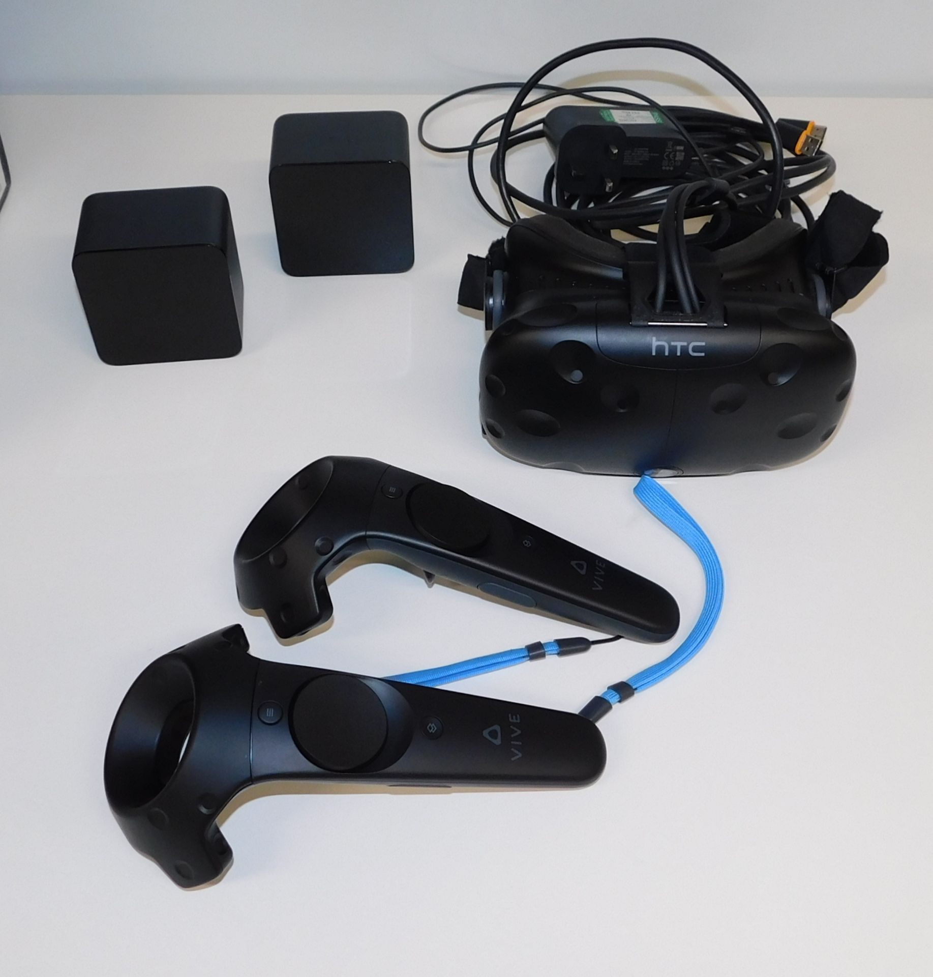 HTC Vive VR Headset with Pair of Controllers & Pair of Receivers (Located Manchester – See General