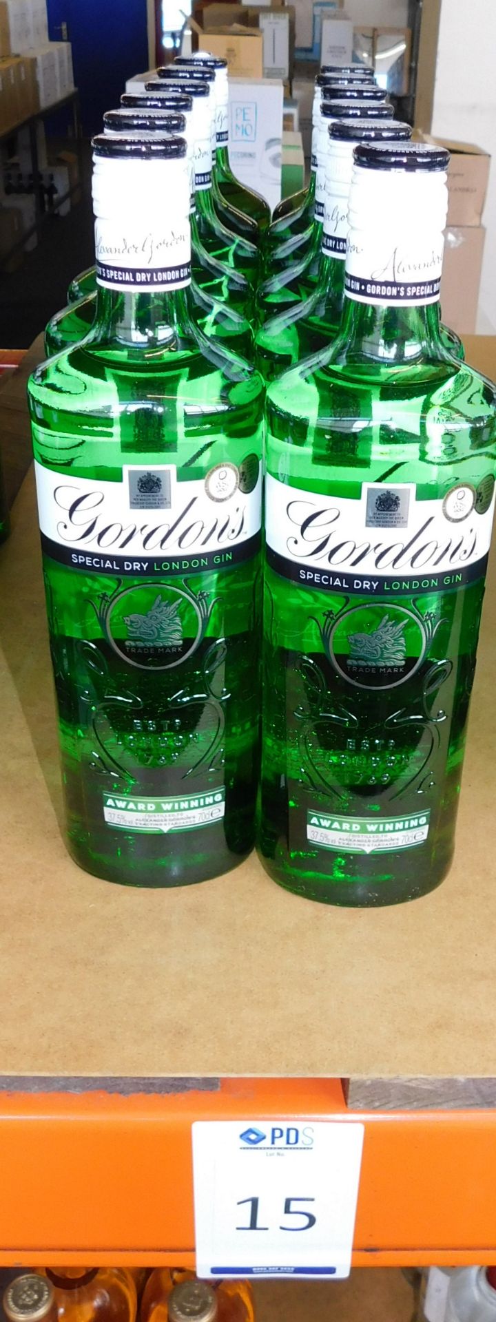 12 Bottles of Gordon’s London Dry Gin, 70cl (Located Stockport – See General Notes for More - Image 2 of 2