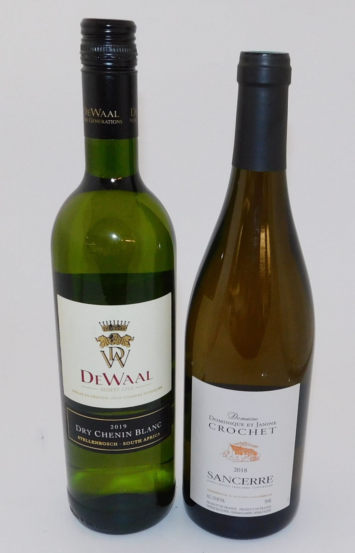 18 Bottles to include 12 De Waal Dry Chenin Blanc, 750ml, 6 Domain Crochet Dominique et Janine