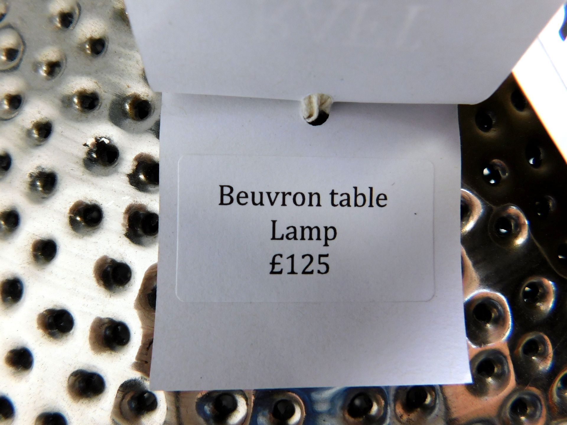 Three Beuvron Reticulated Metal Table Lamps (Located Brentwood, See General Notes for More Details) - Image 2 of 2