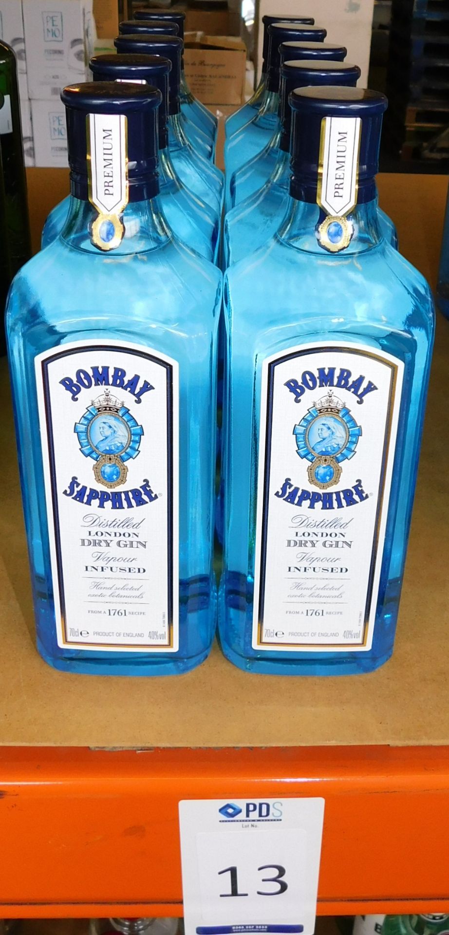 10 Bottles of Bombay Sapphire London Dry Gin, 70cl (Located Stockport – See General Notes for More - Image 2 of 2