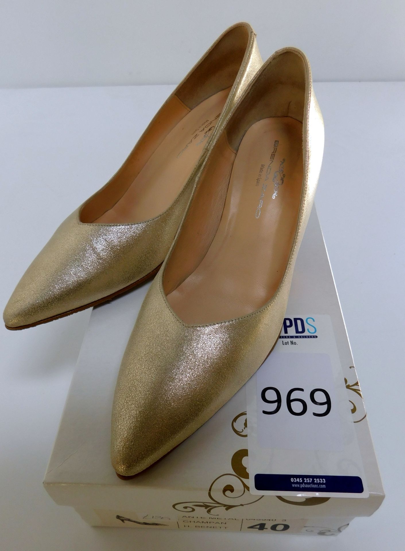 Brenda Zaro H. Bennet Women’s Heels, Model: T1070E, Style: 045940/3, Shade: Metallic Glitter and
