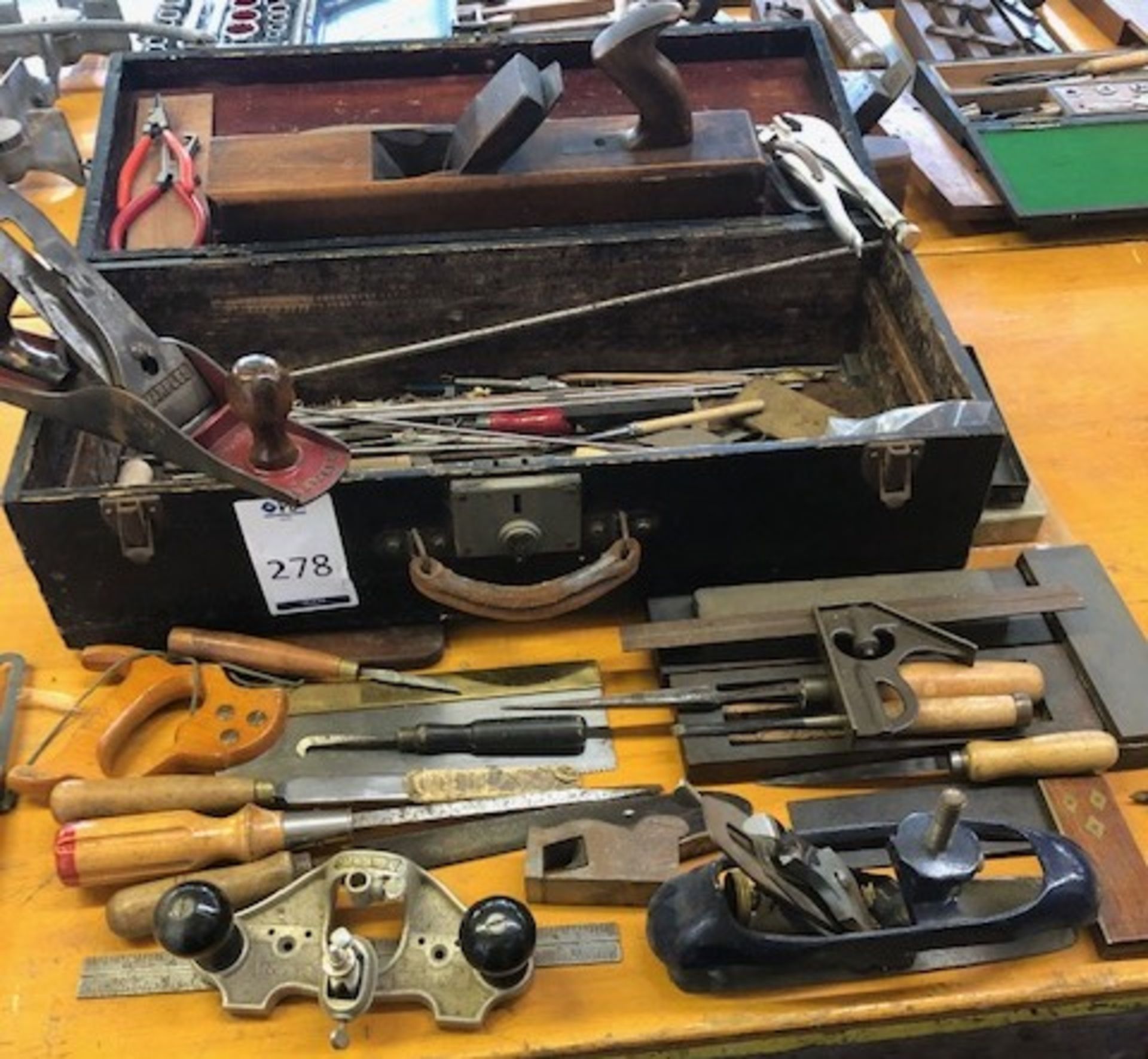 Victorian Block Plane, Tool Box, Vintage & Contemporary Tools (Located Bethnal Green – Please see