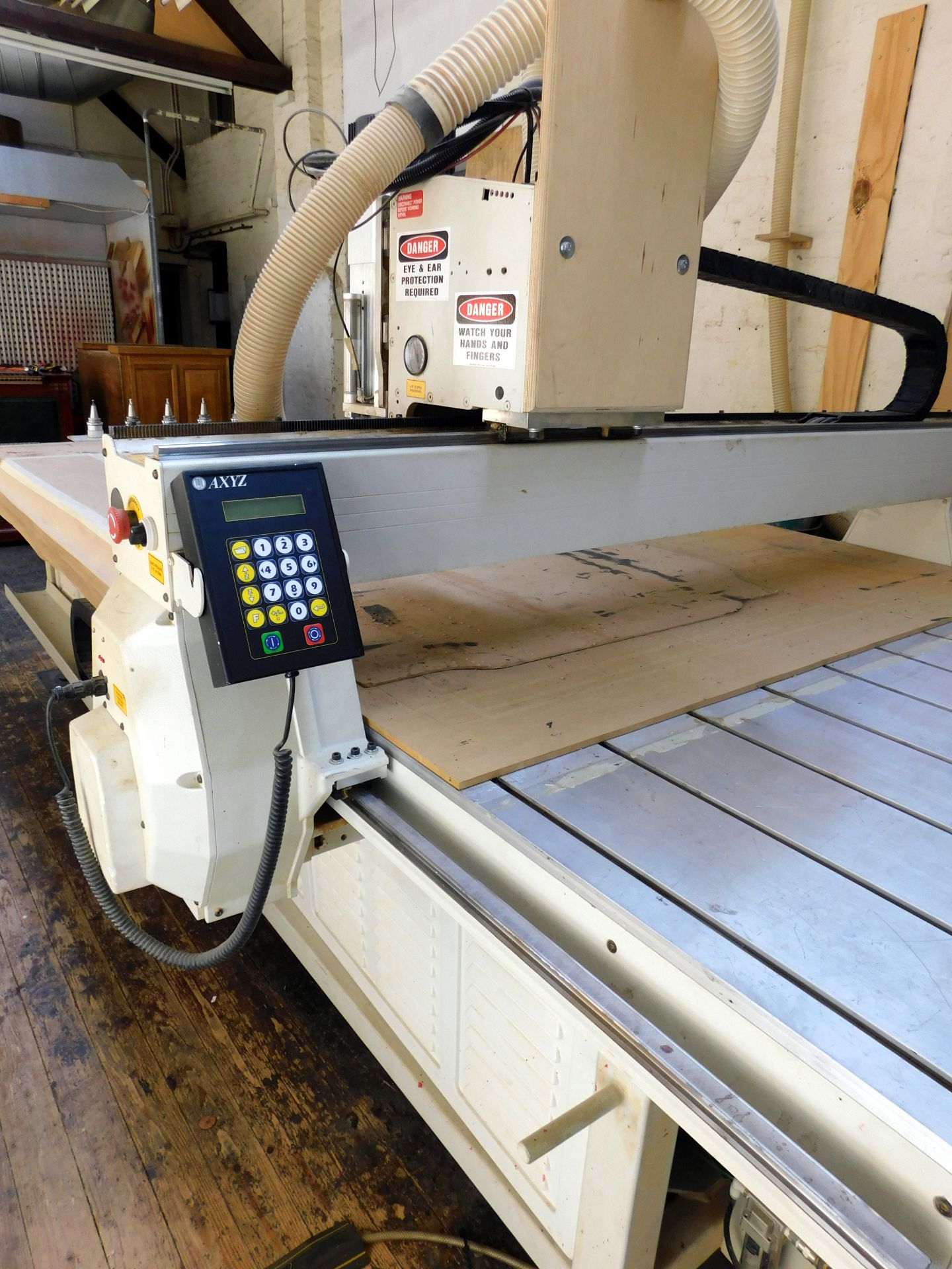 AXYZ 4010 CNC Router & Associated Tooling, Serial Number: 4226 (2011), Bed Dimensions 370cm x 153cm, - Image 3 of 9