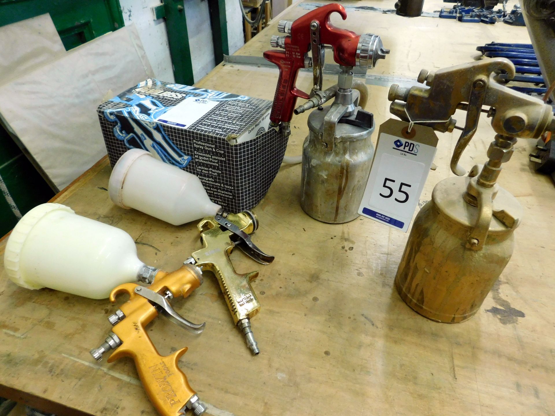 Devilbiss JGA Pro S70, S701G And A  Prowin-KL-818 Pneumatic Spray Guns, 12 & 15 Bar (Located Bethnal