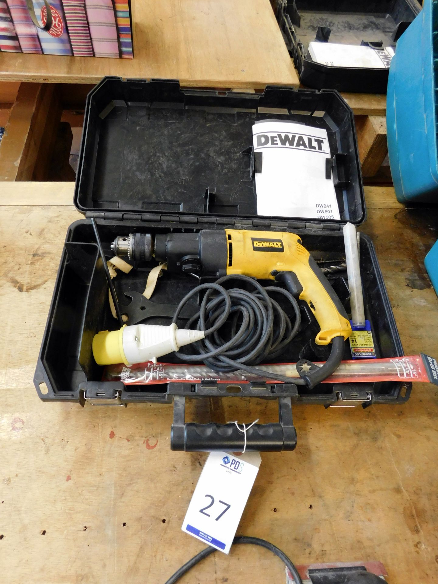 Dewalt DW505L Hammer Drill, 110v (Located Bethnal Green – Please see General Notes for More Detail)