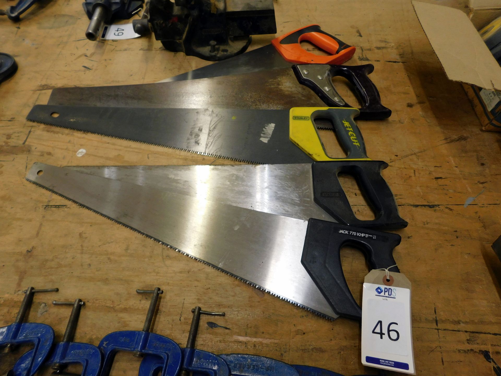 Five Cross Cut Saws (Located Bethnal Green – Please see General Notes for More Detail)