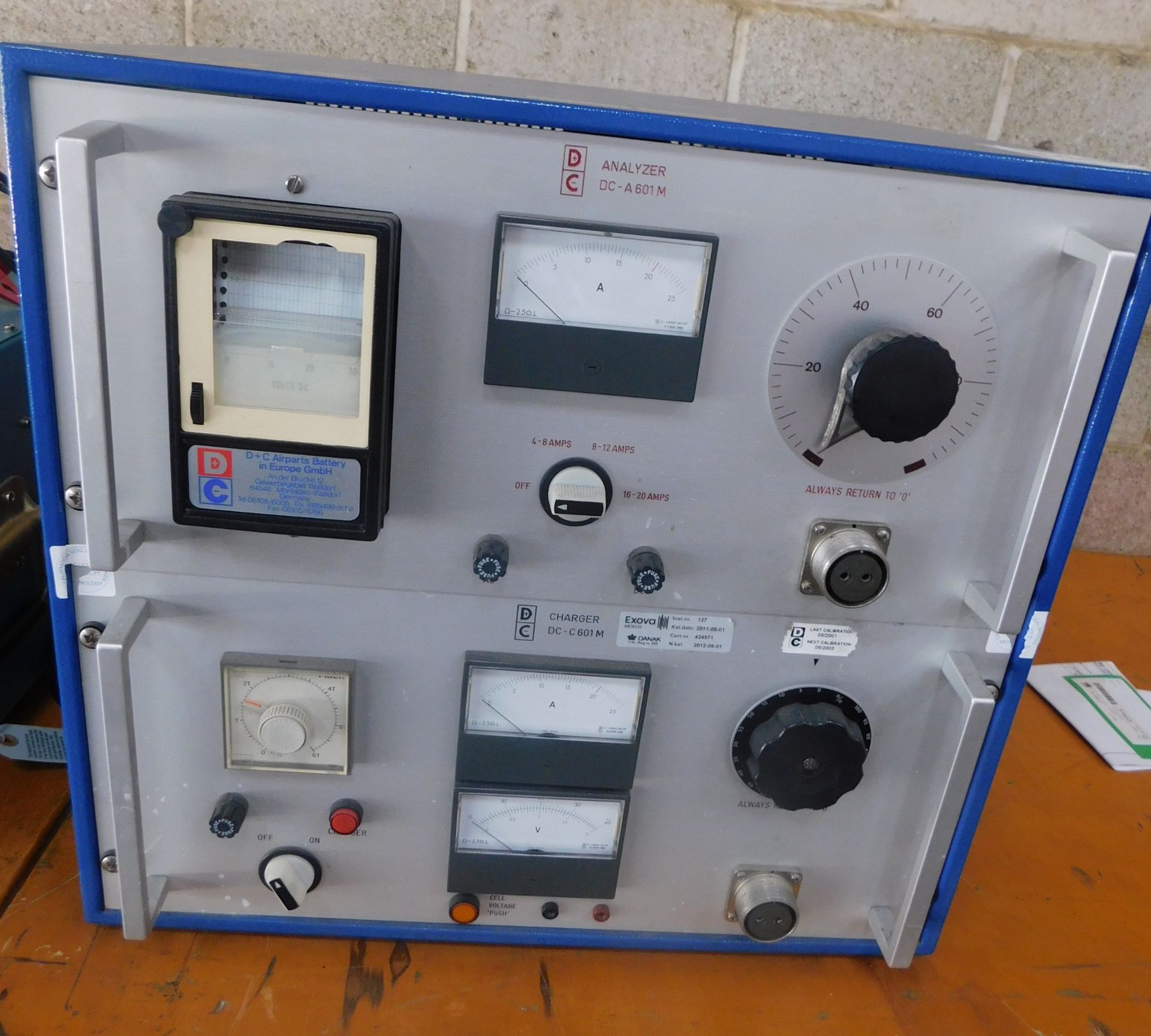 D&C Airparts Charger-Analyser, Type: DC-C601M S/N: S01297 (Located Brentwood, See General Notes