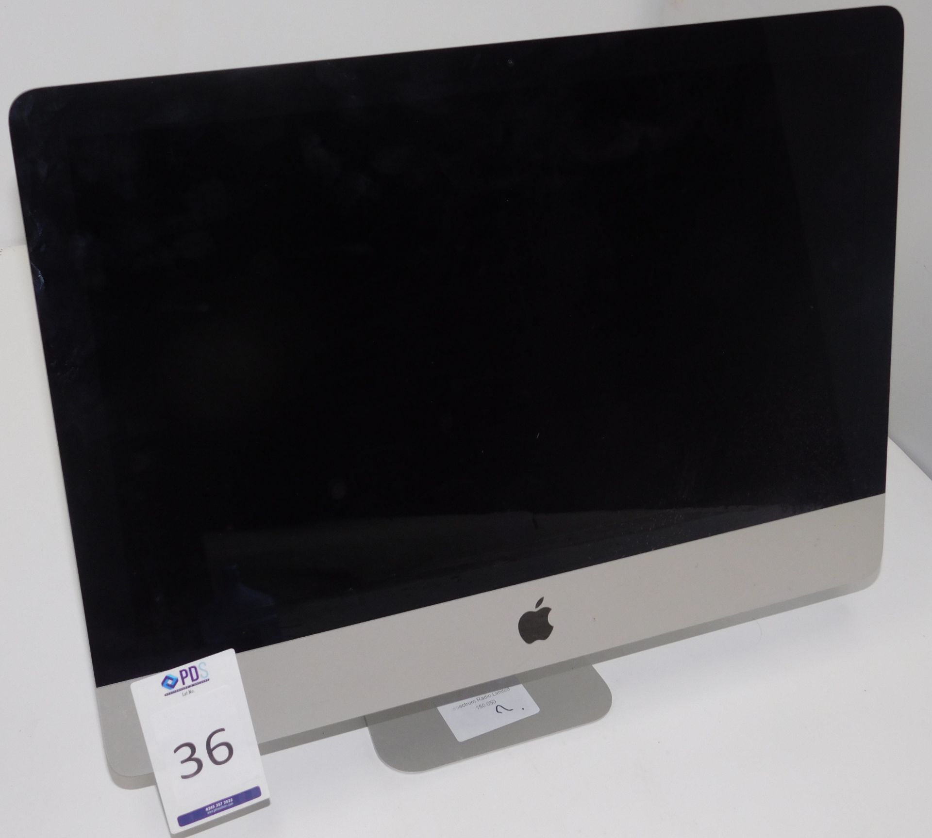 Apple iMac, 21.5 Inch Display, 2.7GHz, Core i5 (2013), Serial Number: DGKM2020F8J7 (Located