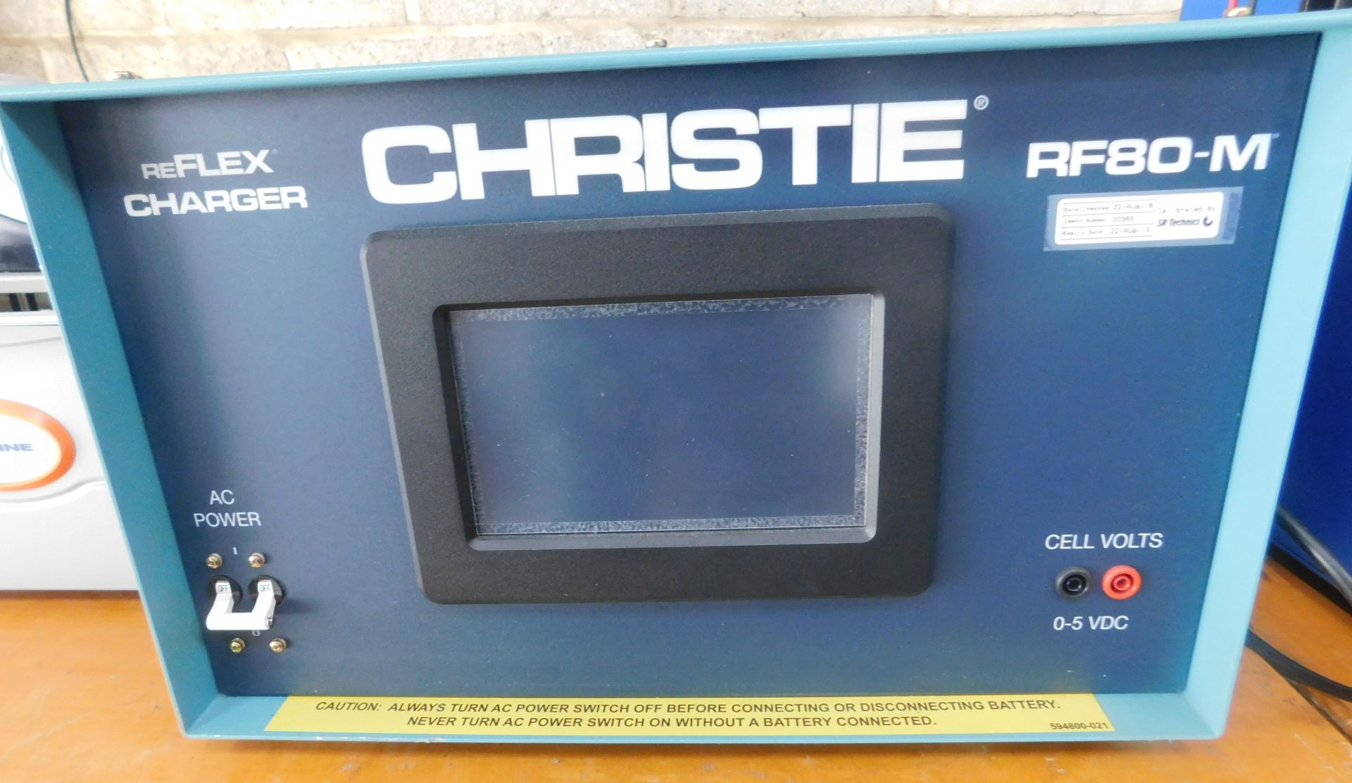 Christie RF80-M Reflex Charger, Part Number: 123020-001, S/N: 6173(Located Brentwood, See General