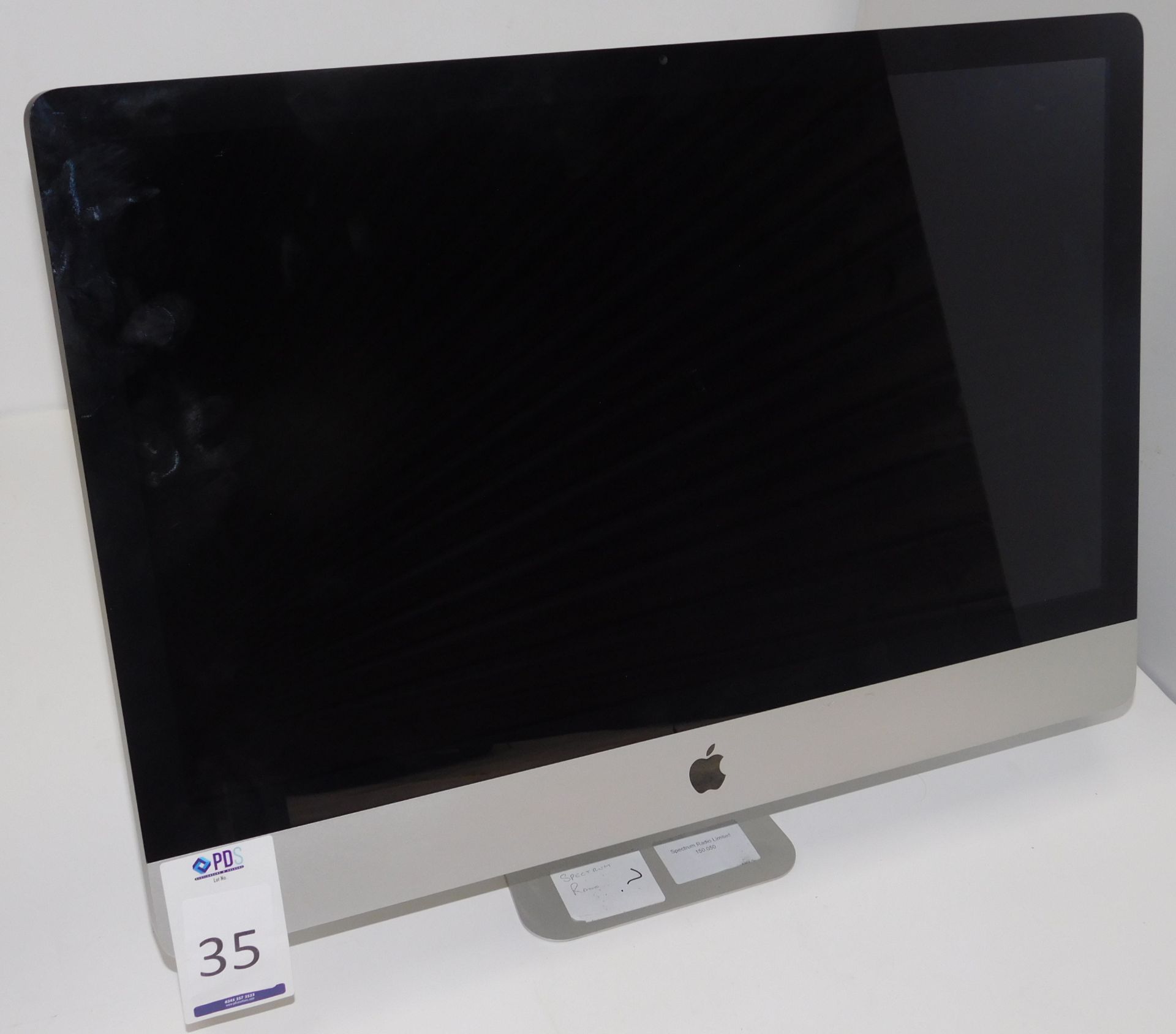 Apple iMac, 27 Inch Display, 2.7GHz, Core i5 (2011), Serial Number: C02FF6VRDHJP (DOES NOT FUNCTION)