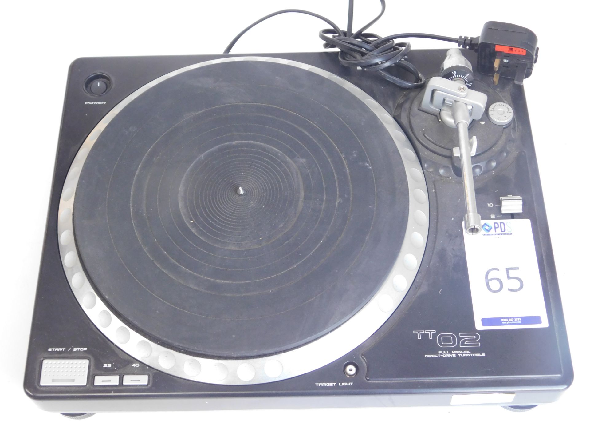 Gemini TT02 Direct Drive Turntable, s/n; GT6101395 (Located Brentwood, See General Notes for More