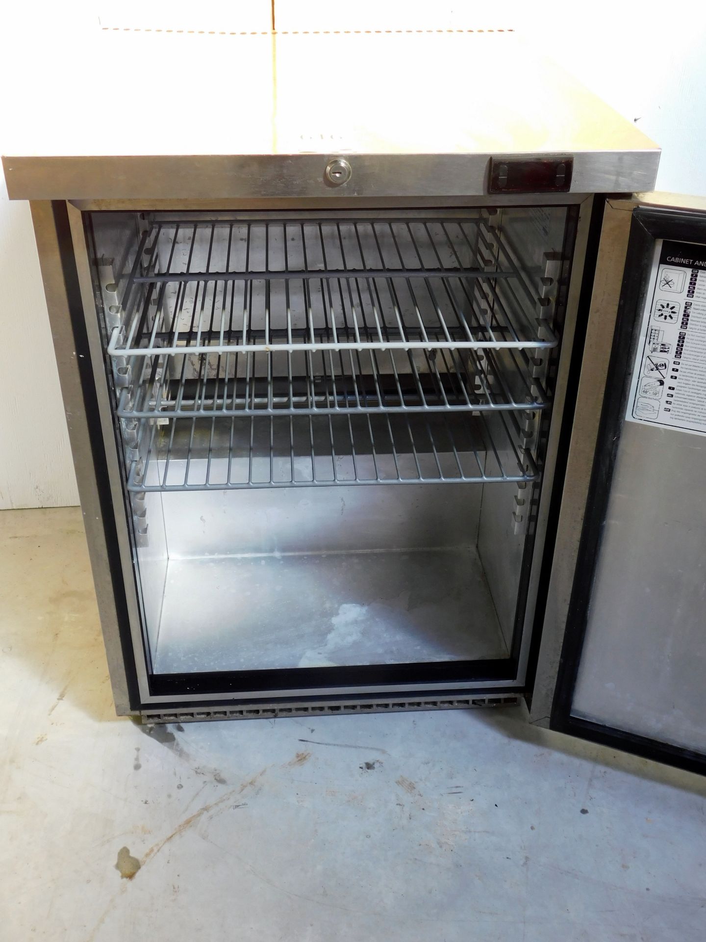 Foster HR150 Stainless Steel Single Door Undercounter Refrigerator, S/N: E5278477 (Located - Image 2 of 2