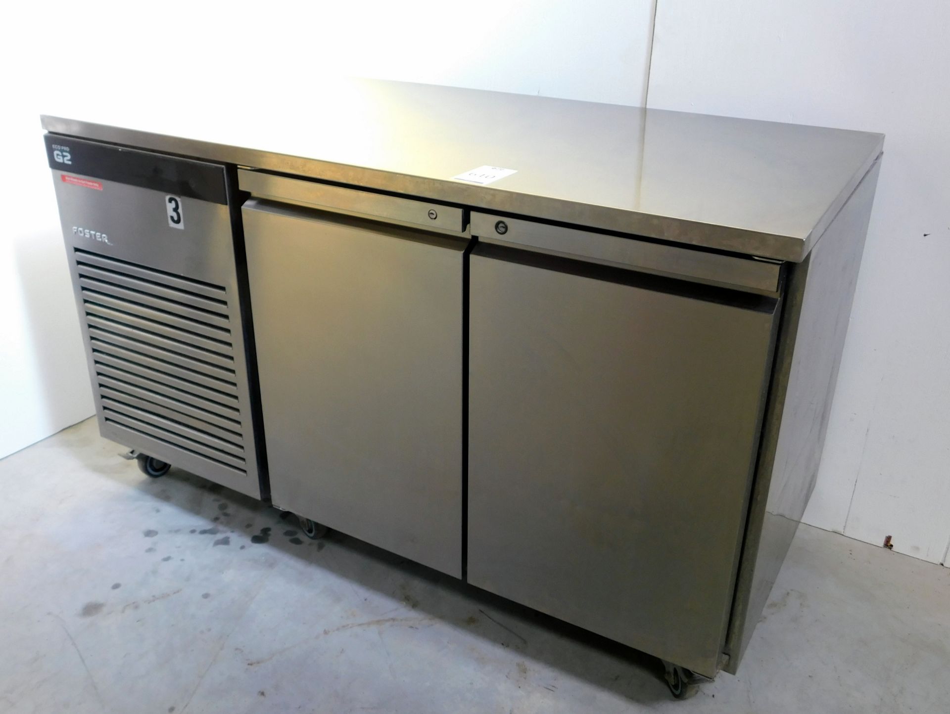 Foster EP1/2L Stainless Steel 2-Door Refrigerated Undercounter Unit, S/N: E5364225 (Located