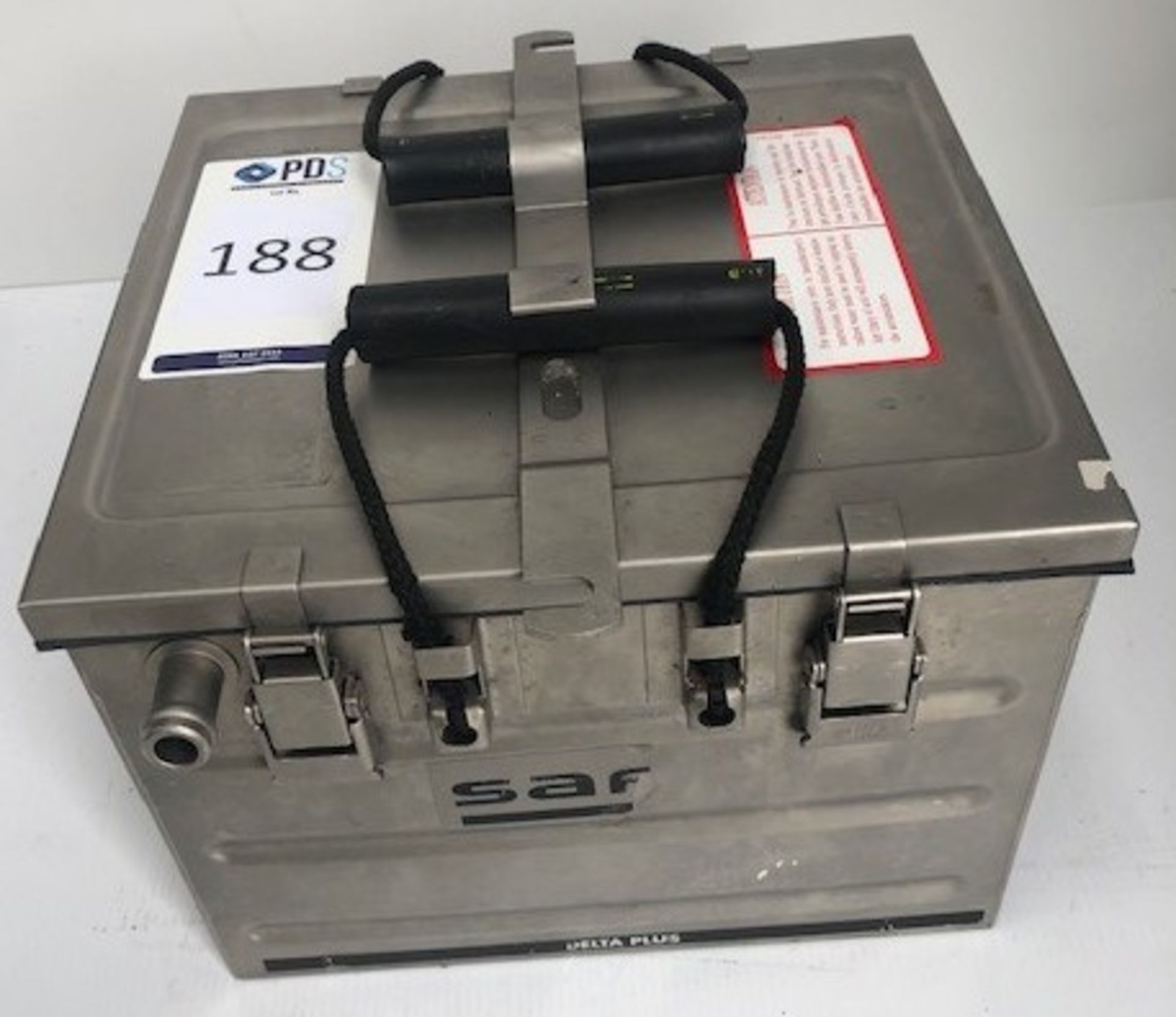 SAFT Delta Plus Nickel Cadmium Aircraft Battery, EBAS Ref; P03110 (Located Brentwood, See General