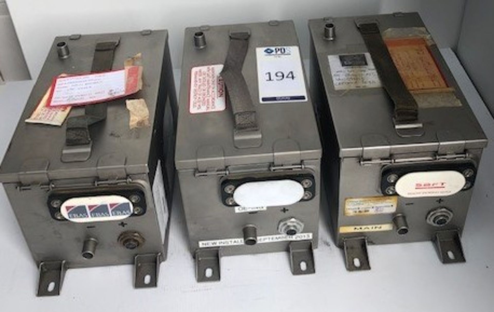 3 SAFT Type 1756-3 24v Nickel Cadmium Aircraft Batteries (Located Brentwood, See General Notes for - Image 2 of 5