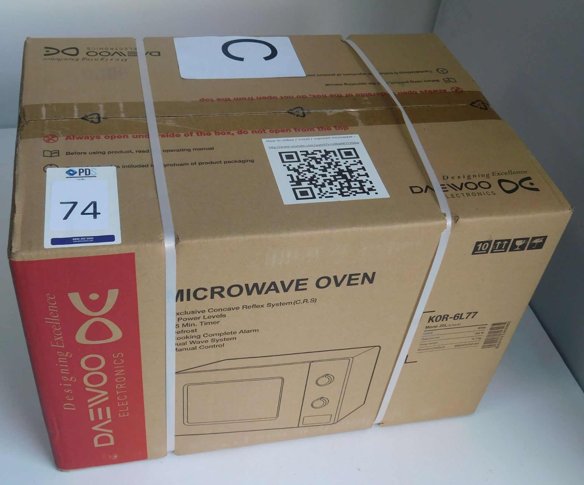 Daewoo KOR -6L77 Microwave (New & Boxed) (Located Brentwood, See General Notes for More Details)