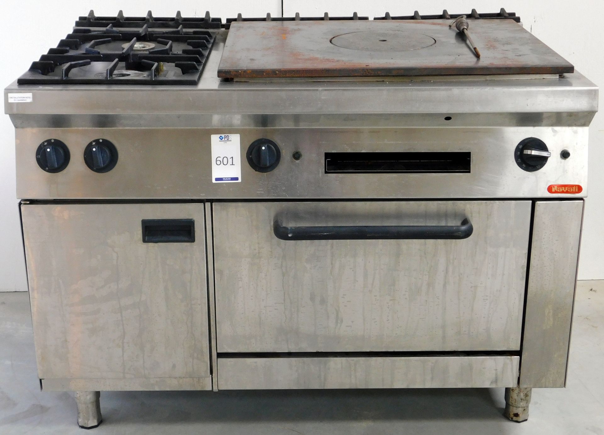 Navati NGHT 12-75 Gas Oven with Hotplate & Twin Burner, S/N: A104054D004TF-UK (1200mm) (Located