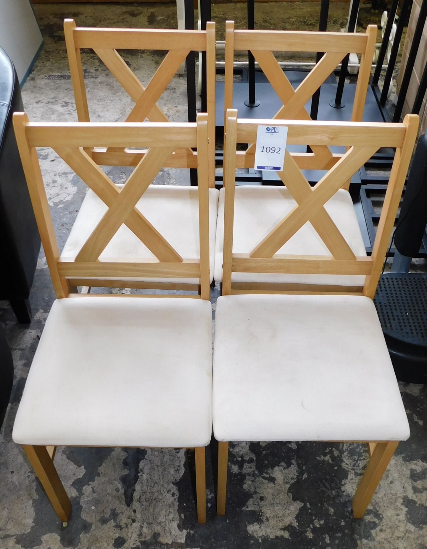 4 Wooden Framed Chairs (Located Stockport – See General Notes for More Details)
