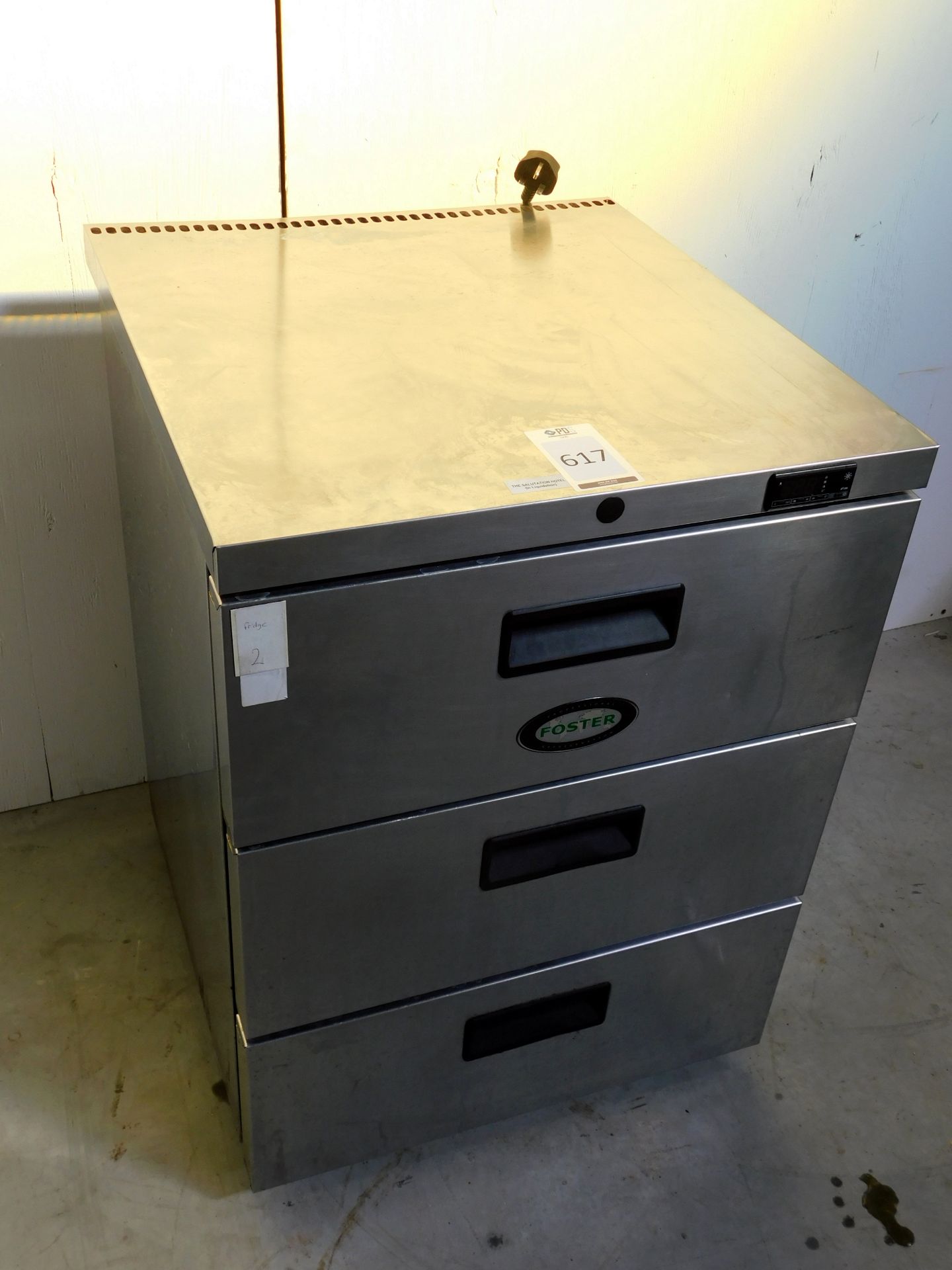 Foster HR150-A Stainless Steel 3-Drawer Refrigerated Undercounter Ingredient Unit, S/N: E5461099 (