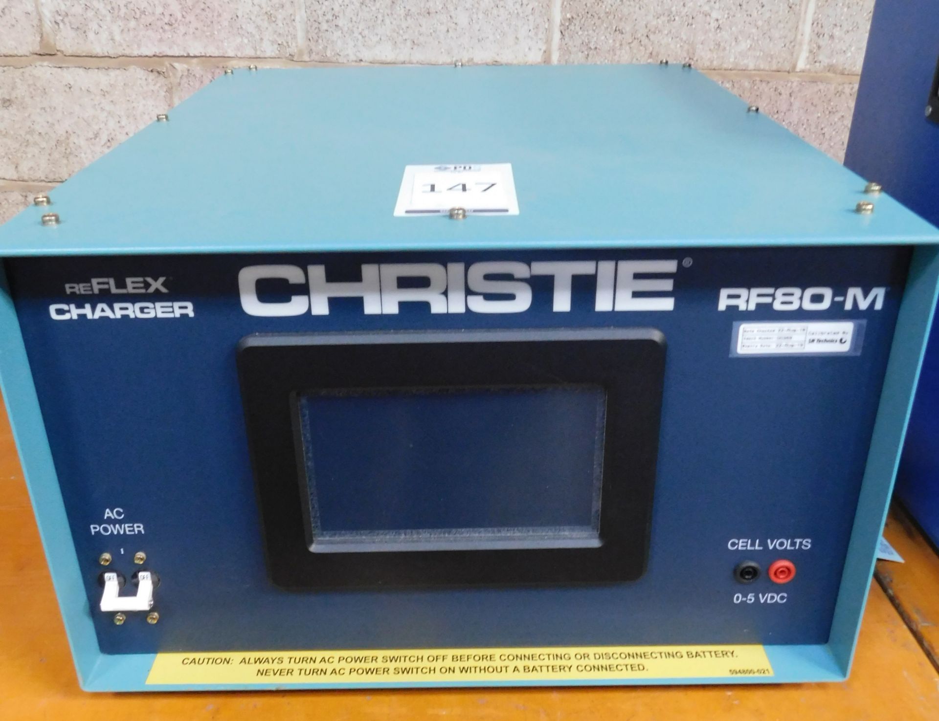 Christie RF80-M Reflex Charger, Part Number: 123020-001, S/N: 6173(Located Brentwood, See General - Image 3 of 4