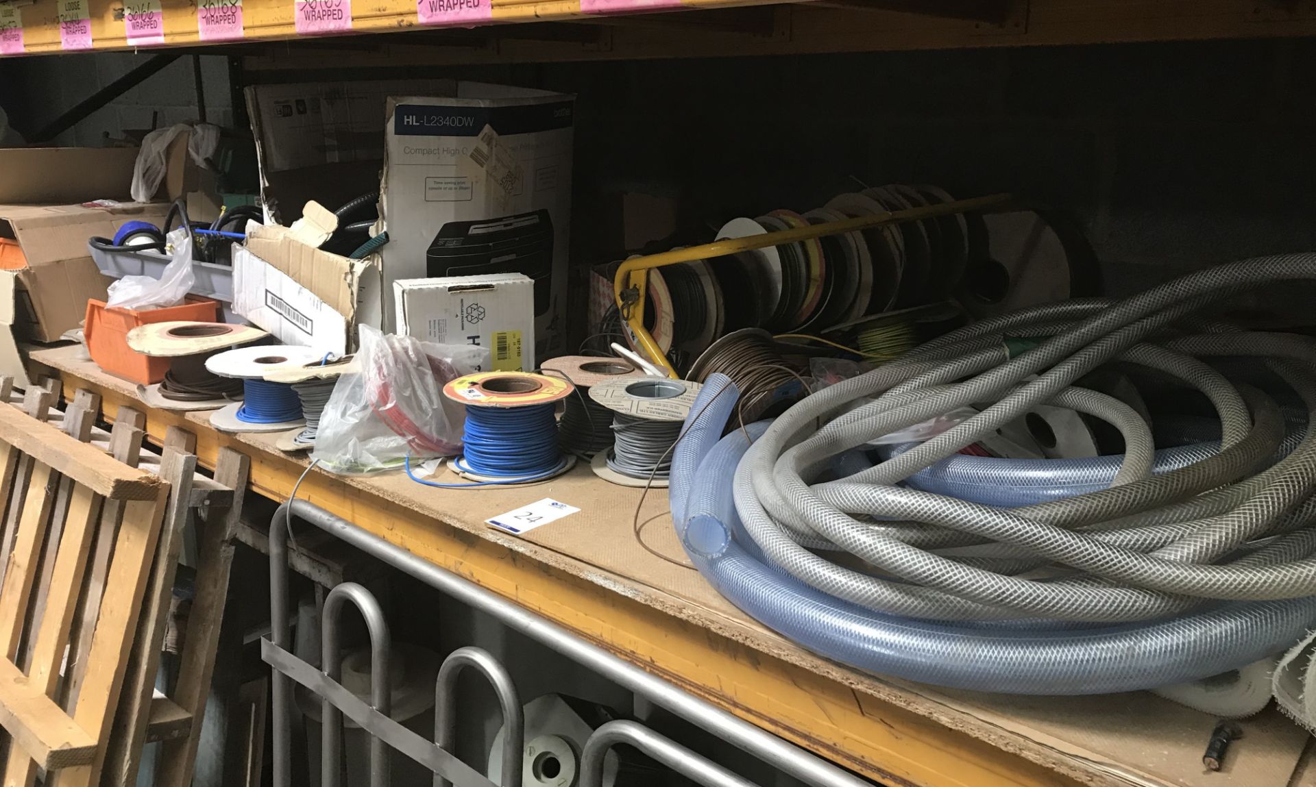 Contents of Racking To Include - Cable Reels, Tools & Various Other Components (excluding contents