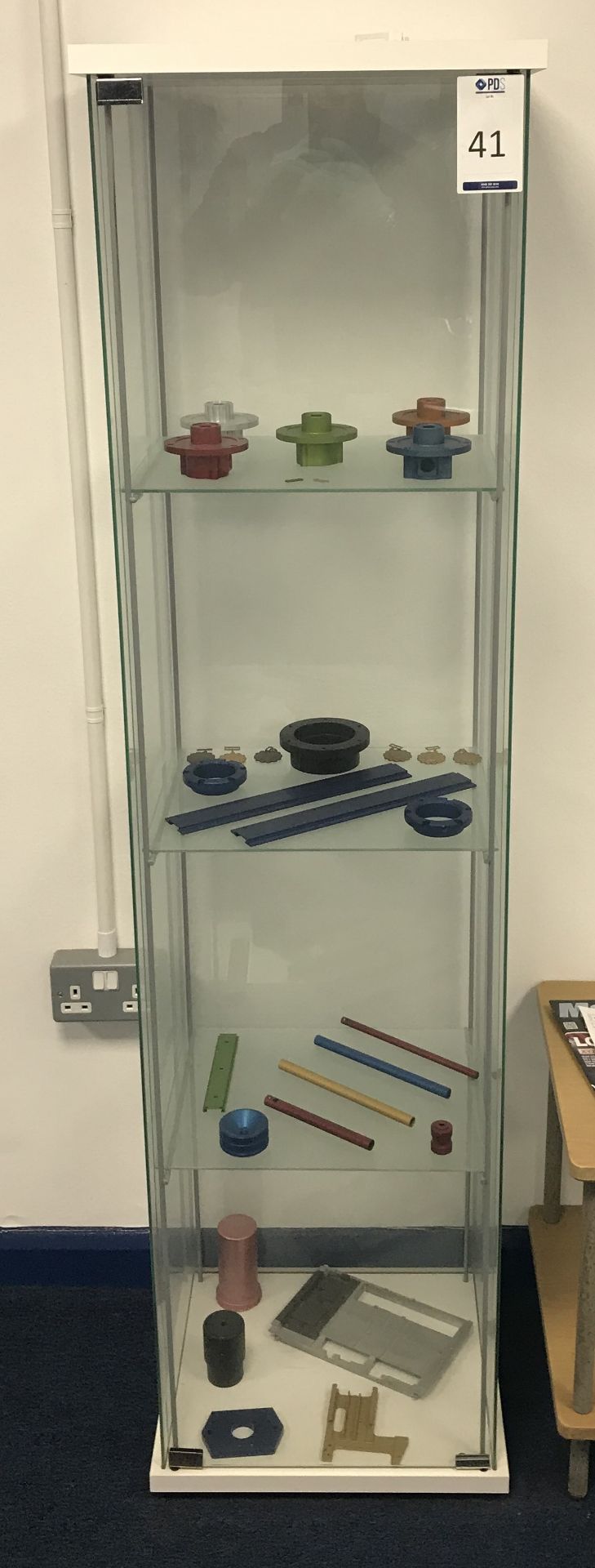 Two Four Tier Glass Display Cabinets (Located Northampton, See General Notes for More Details)