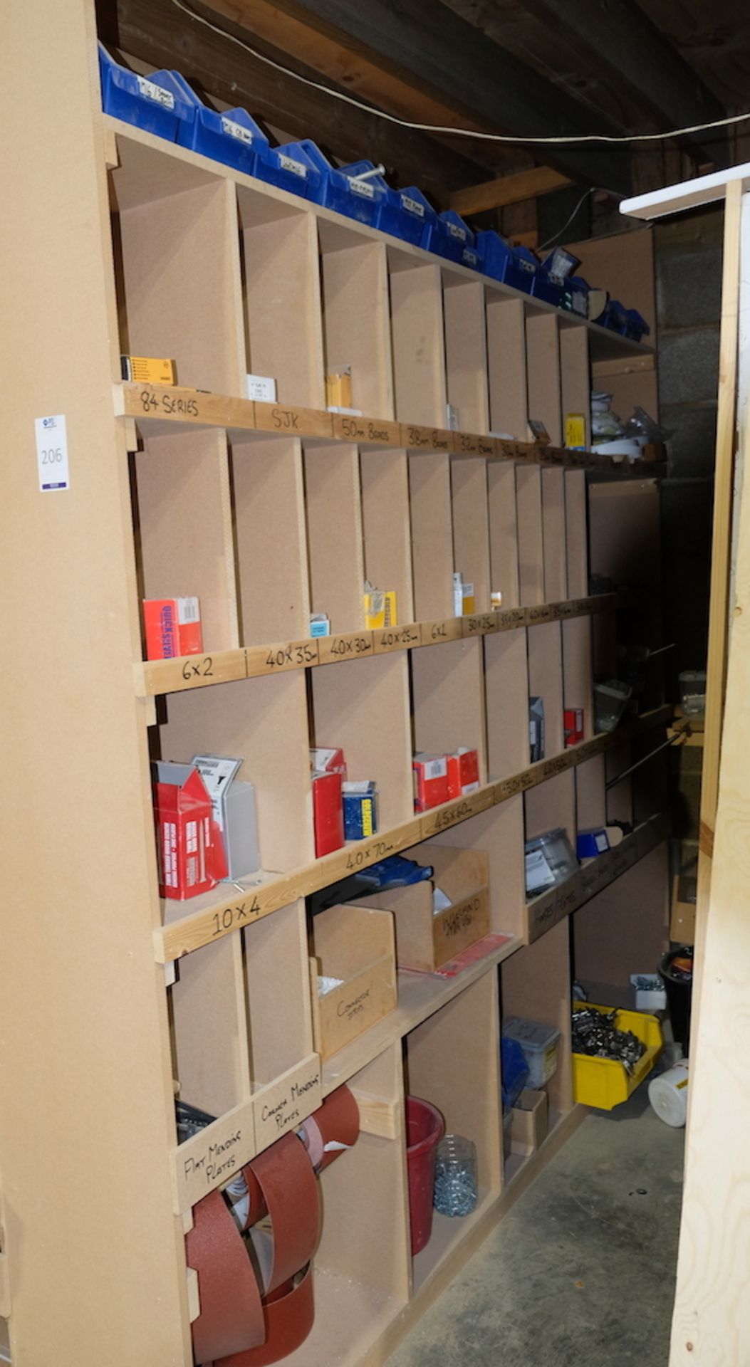 Large Quantity of Various Fixings, Abrasive Belts, Clamps, Hinges, Bolts Etc. (Located Bicester, See - Image 3 of 3