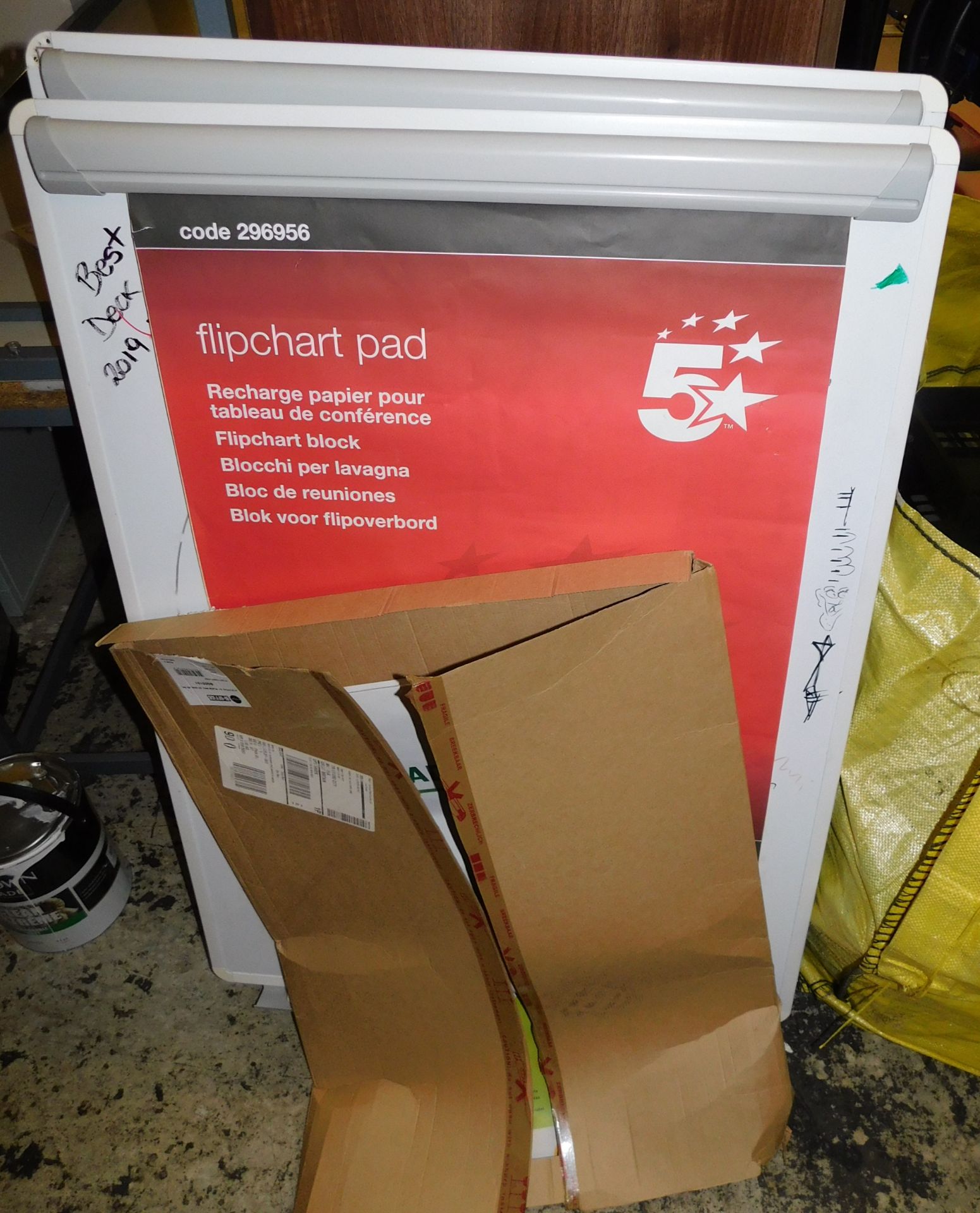 Quantity of Stationary Items to Include; 2 Flipcharts, Desk Tidies, Letter Trays, Envelopes, - Image 2 of 3