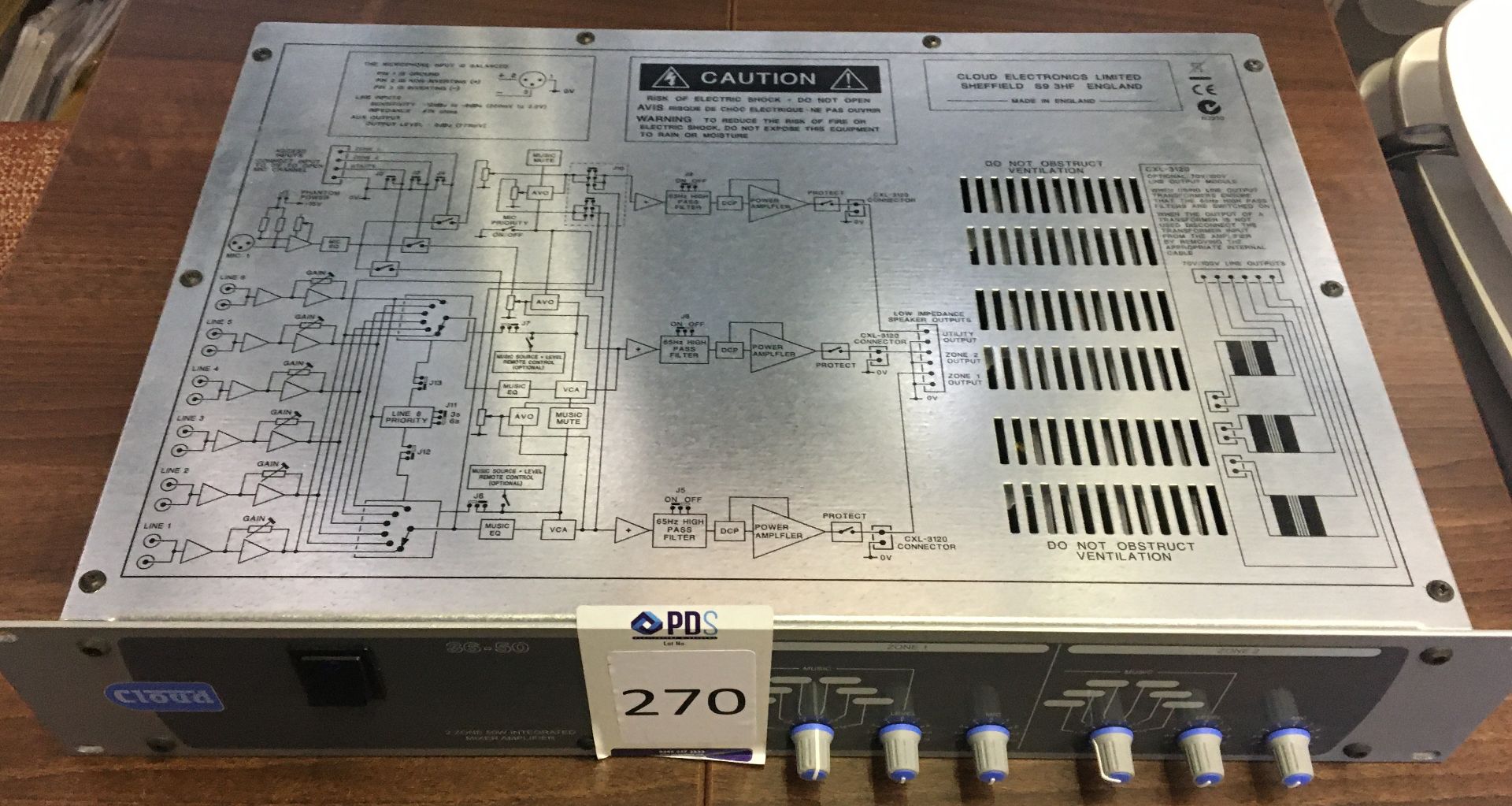 Cloud 36-50 2-Zone 50W Integrated Mixer/Amplifier (Located Stockport - See General Notes for More