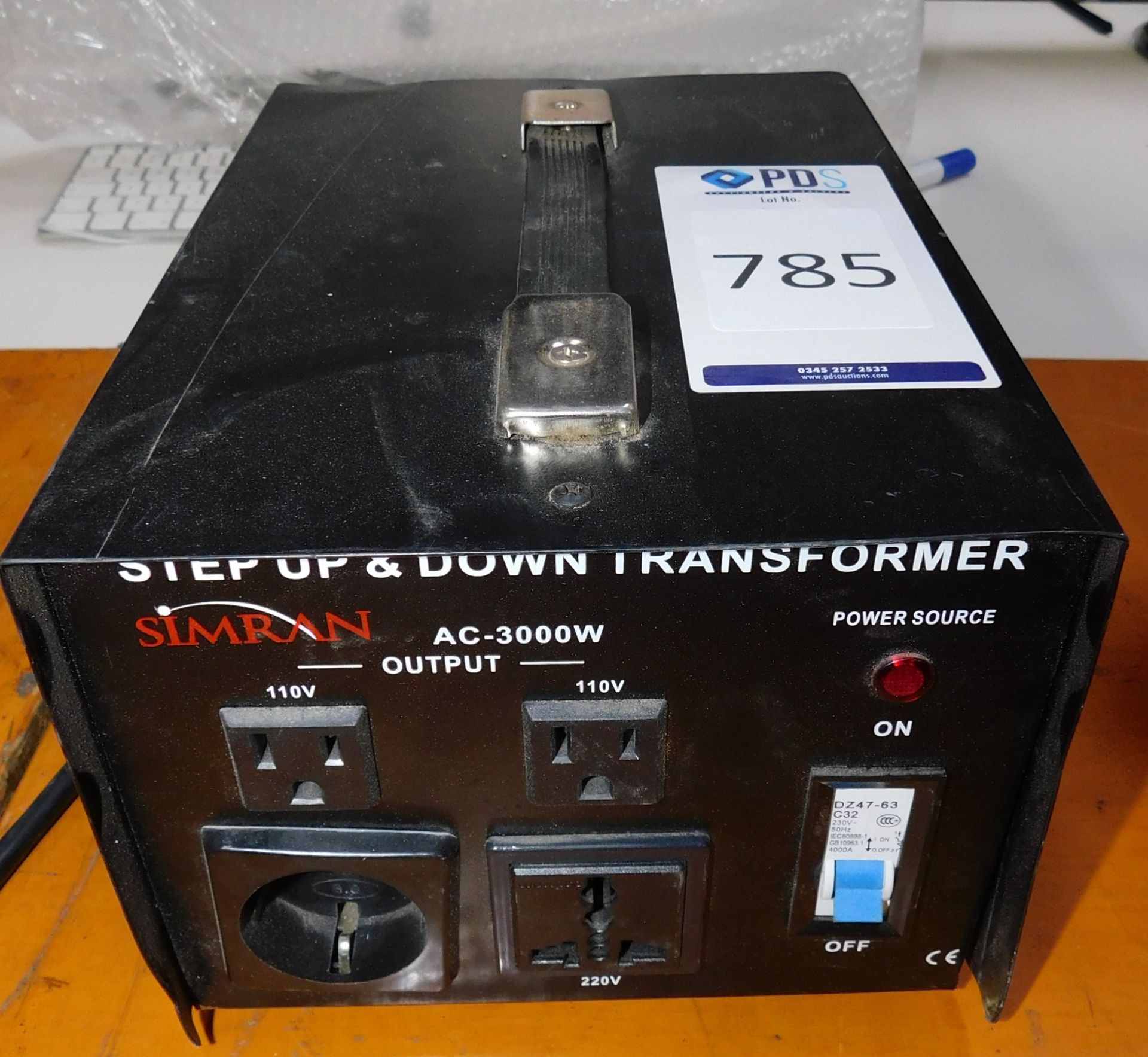 Simran Step Up & Down Transformer (Located Brentwood, See General Notes for More Details)