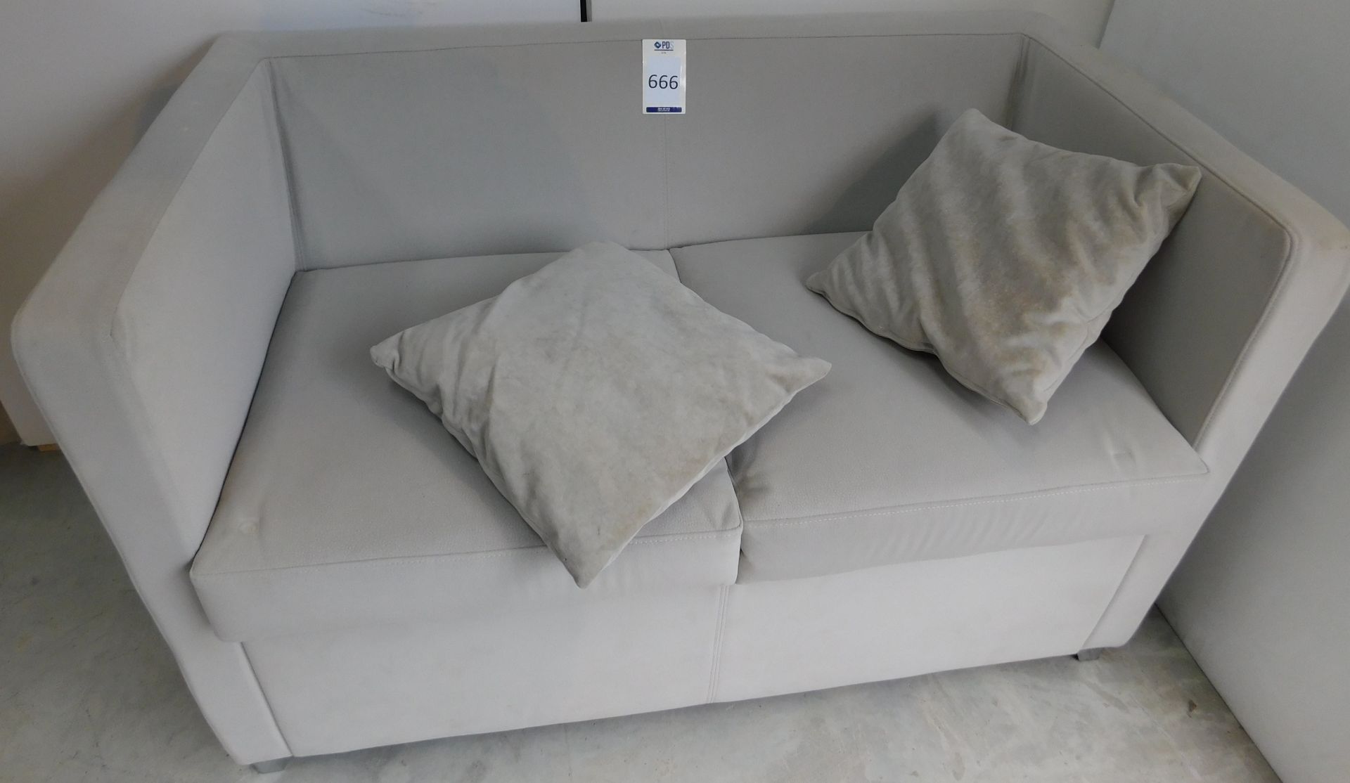 Jack Twin Seat Sofa, 120cm x 65cm, with 2 Scatter Cushions (Located Brentwood - See General Notes