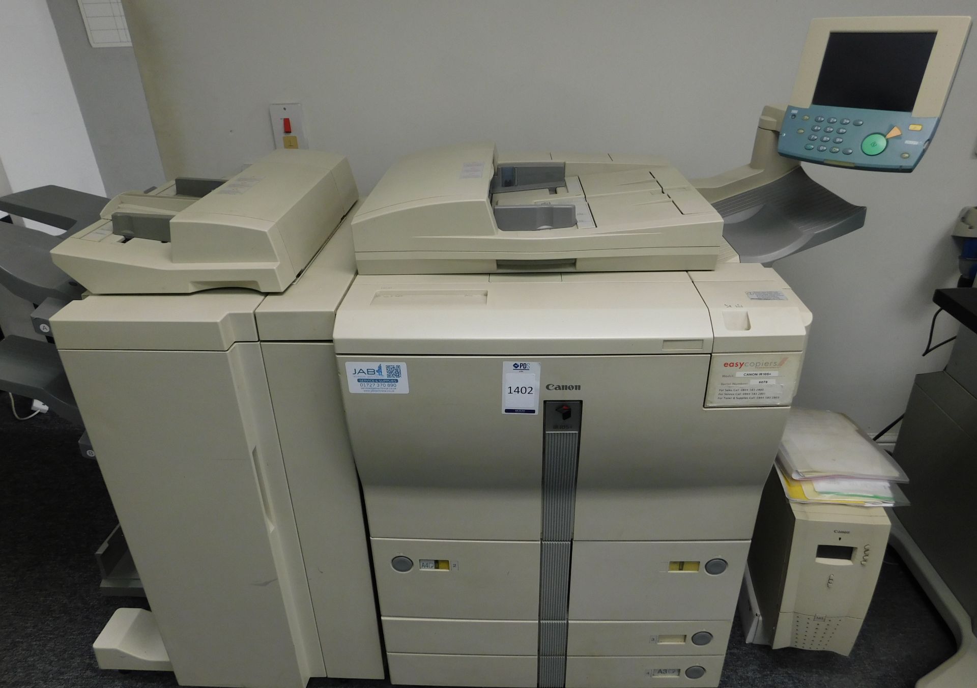 Canon IR105+ Photocopier with M3 Processor (Located Watford - See General Notes for More Details).