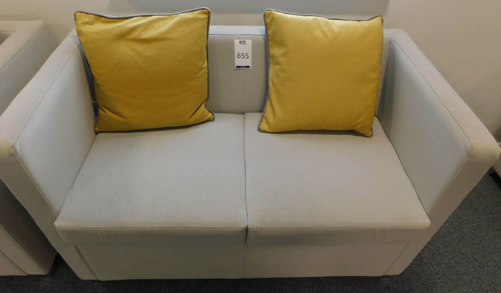 Jack Twin Seat Sofa, 120cm x 65cm, with 2 Scatter Cushions (Located Brentwood - See General Notes