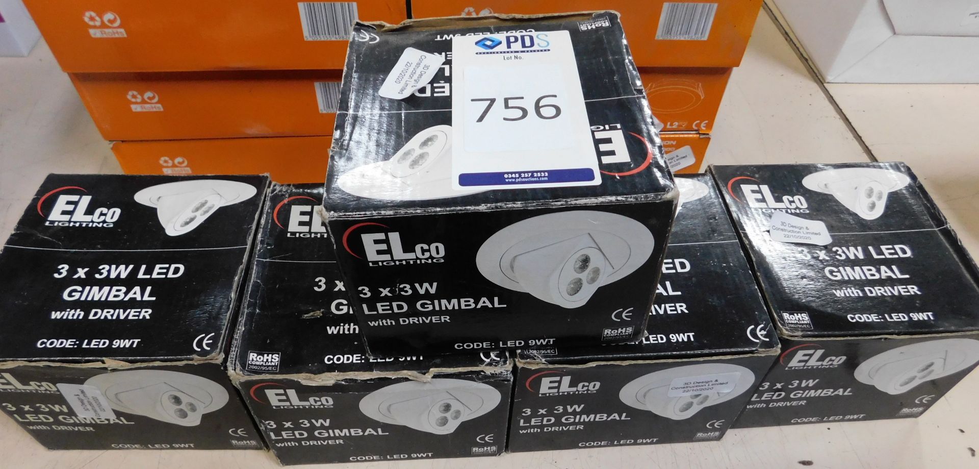 5 Elco Lighting LED Gimbals with Driver (Located Brentwood, See General Notes for More Details)